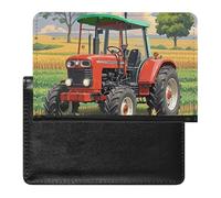 Tractor Theme Passport Holder ID Card Protector Case Holder Travel Pack Unisex-adult Waterproof Passport