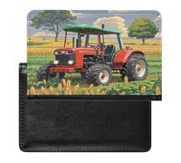 Tractor Theme Passport Holder with Card Slots Portable Passport Cover Compact Waterproof Passports Protector