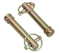 Tractor Top Link Implement Hitch Mounting pin With Lynch Pin Fastener 19mm 2pc