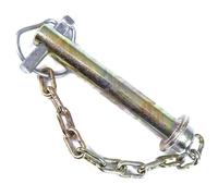 Tractor Top Link Pin & Linch Pin + chain 19mm x 92mm Cat 1 Linkage Lynch Toplink