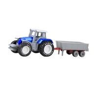 Tractor Toy for Kids, Friction Powered Push and Go Vehicle for Ages 3+, blue