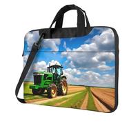 Tractor Under Blue Sky And White Clouds Print Portable Laptop Bag Messenger Handbag Commute Meeting Office Travel Shoulder Bags