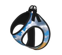 Tractor Under Blue Sky And White Clouds Print Reflective No Choke Pet Vest Harness,Adjustable Soft Padded Dog Harness With Easy Control Handle