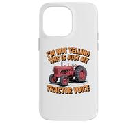 Tractor Voice Sarcastic Farmer Big Mouth Attitude Case for iPhone 14 Pro Max