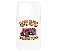 Tractor Voice Sarcastic Farmer Big Mouth Attitude Case for iPhone 15 Pro