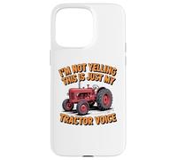 Tractor Voice Sarcastic Farmer Big Mouth Attitude Case for iPhone 15 Pro Max