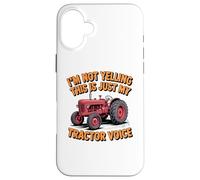 Tractor Voice Sarcastic Farmer Big Mouth Attitude Case for iPhone 16 Plus
