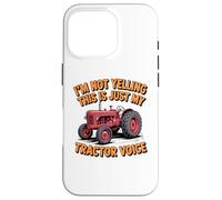 Tractor Voice Sarcastic Farmer Big Mouth Attitude Case for iPhone 16 Pro