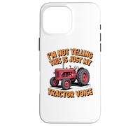 Tractor Voice Sarcastic Farmer Big Mouth Attitude Case for iPhone 16 Pro Max