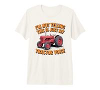Tractor Voice Sarcastic Farmer Big Mouth Attitude Premium T-Shirt