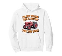 Tractor Voice Sarcastic Farmer Big Mouth Attitude Pullover Hoodie