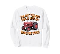 Tractor Voice Sarcastic Farmer Big Mouth Attitude Sweatshirt