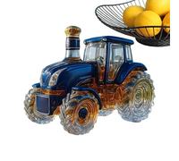 Tractor Whiskey Bottle - Car Shaped Whiskey Decanter, Art Statue, Alcohol Dispenser, Novelty Glass Whiskeys Container, Leakproof Wine Bottle, for Family Gathering, Party, Weddings, Restaurant