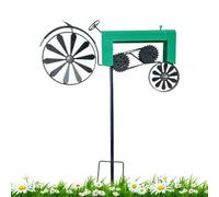 Tractor Wind Spinner - Metal Tractor Wind Chime, Movement Art | Patio Windmill - for Front Garden, Patio, Backyard, Lawn, Flower Beds, Holidays and as a Housewarming Gift