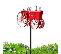 Tractor Wind Spinner - Rustic Outdoor Sculptures Ornament | Tractor Windmill Stake Decor - for Patio Lawn Countryside Balcony Farm House Landscape Party