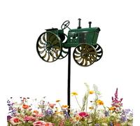Tractor Wind Spinner | Rustic Weather Resistant,Metal Wind Spinners Outdoor Stake,for Patio Lawn Countryside Balcony Farm House Landscape Party