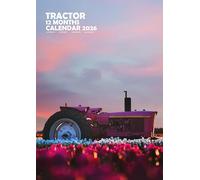 Tractors 2026 Calendar, A3, Wirobound, Full Colour, Free Pack of Calendar Stickers