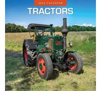 Tractors - 2026 Square Wall Calendar - by Red Robin Publishing