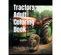 Tractors Adult Coloring Book