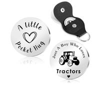Tractors Gifts For men Tractors Gifts For Tractors Lovers funny Keyrings For men "Just A boy Who Loves Tractors" farmer gifts for men farming gifts Tractors Themed Gifts For men Tractors Presents