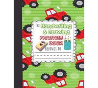 Tractors Primary Story Journal Handwriting and Drawing Practice: Dotted Midline and Picture Space | Grades K-2 School Exercise Book | 100 Story Pages ... notebook for boys) (Handwriting Practice)