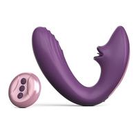 Tracy‘s Dog Adult Toys, Clitoral Licking G Spot Vibrator with 7 Licking & 10 Vibration Patterns for Clit G Spot Stimulation, Remote Control Adult Sex Toys Games for Women Couples (OG Lick)