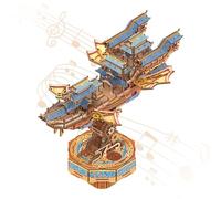 TRACYE Airship 3D Wooden Puzzle,Vintage Steampunk DIY Mechanical Model Kit,a Must Have for Mechanical Enthusiasts Future