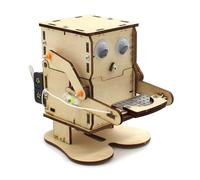 TRACYE Coin Eating Robot 3D Wooden Puzzle,for Stem Science Experiment Craft,Encourages Creativity Imagination,Learning Scientific Principles