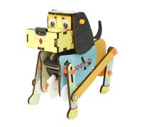 TRACYE Electric Mechanical Dog 3D Wooden Puzzle,for Stem Science Experiment Craft,Encourages Creativity Imagination,Learning Scientific Principles