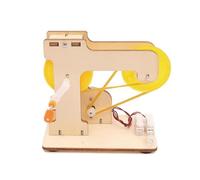 TRACYE Hand Crank Generator 3D Wooden Puzzle,for Stem Science Experiment Craft,Encourages Creativity Imagination,Learning Scientific Principles