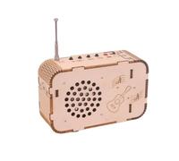 TRACYE Radio 3D Wooden Puzzle,for Stem Science Experiment Craft,Encourages Creativity Imagination,Learning Scientific Principles