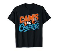 Trad Climber Cams Courage Rock Face Climbing Cam Placer T-Shirt