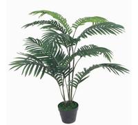 Tradala 3Ft Lush Artificial Tree Palm 90Cm / 3Ft Tall With Real Wood Trunk - For Home Living Room Indoors