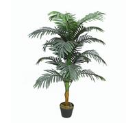 Tradala Trees Large Lush Faux Artificial Areca Palm Tree Green Indoor House Plant in Dark Green | Size: 4ft Tradala Trees Dark Green 4ft
