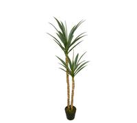 Tradala Trees Large Lush Green Artificial Yukka Tree Tall in Plant Pot Home Décor in Dark Green | Size: 5ft Tradala Trees Dark Green 5ft