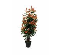 Tradala 4Ft Lush Artificial Tree Ficus 120Cm / 4Ft Tall With Real Wood Trunk - For Home Living Room Indoors