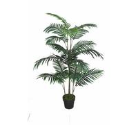 Tradala 4Ft Lush Artificial Tree Palm 120Cm / 4Ft Tall With Real Wood Trunk - For Home Living Room Indoors