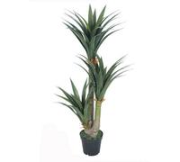 Tradala 5Ft Artificial Dragon Tree 155Cm Tall Large Fake Plant With Wood Trunk Decor In Pot - For Home Living Room Indoors