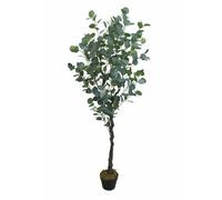 Tradala 5Ft Artificial Eucalyptus Tree 165Cm Large Fake Plant With Wood Trunk Decor In Pot - For Home Living Room Indoors