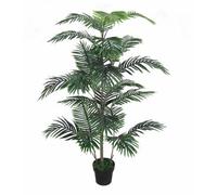 Tradala 5Ft Lush Artificial Tree Palm 150Cm / 5Ft Tall With Real Wood Trunk - For Home Living Room Indoors