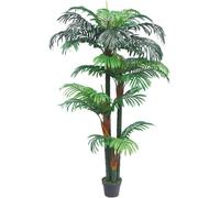 Tradala Trees Large Lush Faux Artificial Green Palm Tree Indoor Home Décor in Dark Green | Size: 5ft Tradala Trees Dark Green 5ft