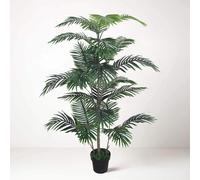 Tradala Trees Lush Artificial Tree Palm with Real Wood Trunk in Dark Green | Size: 4ft Tradala Trees Dark Green 4ft