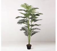 Tradala Trees Lush Artificial Tree Palm with Real Wood Trunk in Dark Green | Size: 4ft Tradala Trees Dark Green 4ft