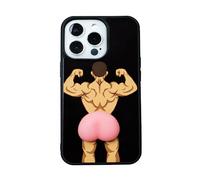 TRADAY Funny Ugly Phone Case Compatible with iPhone 13 Pro Ridiculous Weird Ugliest Crazy Peach Case
