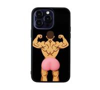 TRADAY Funny Ugly Phone Case for iPhone 14 Pro Max - Ridiculous Weird Ugliest Case - Crazy Peach