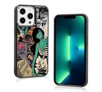 TRADAY Halloween Phone Case Ghost Compatible with iPhone 13 Pro Skull Autumn Scary Phone Case