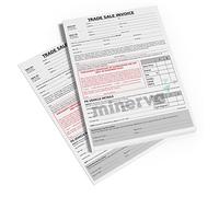 Trade Car Vehicle Sales Invoice Receipt NCR Pad - Motor Trade Sale No Warranty - A4 Size