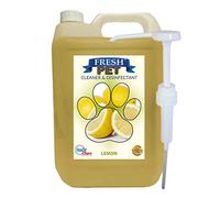 Trade Chemicals Fresh Pet Kennel/Cattery Disinfectant & Deodoriser 5L LEMON- WITH PUMP