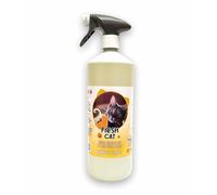 Trade Chemicals Litter Tray Cleaner Deodoriser Fresh Cat Trigger Spray Bottle 1L (SHERBET LEMON)