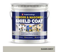 Trade Coatings Render & Masonry Shield Coat Exterior Paint 10 Litre - Dawn Grey